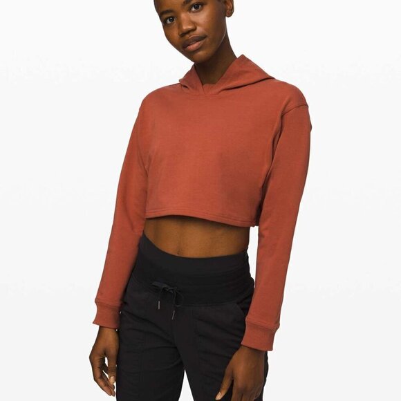Lululemon All Yours Cropped Hoodie - 8 Rustic Clay - Picture 1 of 5